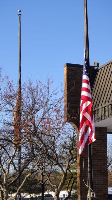In our lifetimes, we'll see our flag at half mast fairly often.