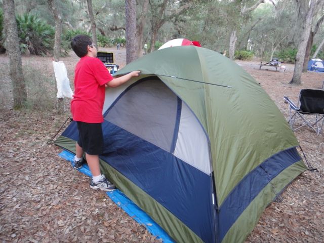 Lighten up.The tent has.