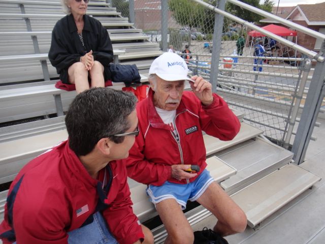Julian (93) said ambition is required for longevity. I'm guessing a sense of humor too.