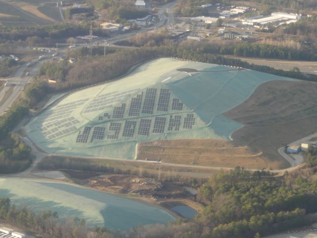 This Atlanta landfill (garbage) mountain started with a single truckload, a long time ago.