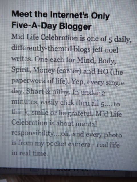 close up view blogging tip