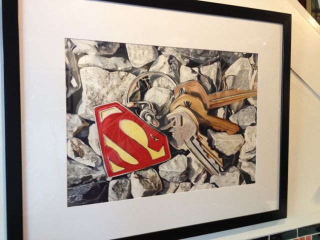 the painted image is approx 2' x 3' art