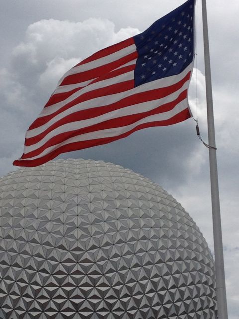 Walt Disney's biggest dream and the American flag Walt Disney's biggest dream