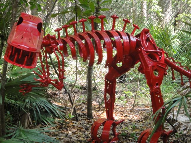 made entirely from old cars parts (someone could't throw away) hoarding