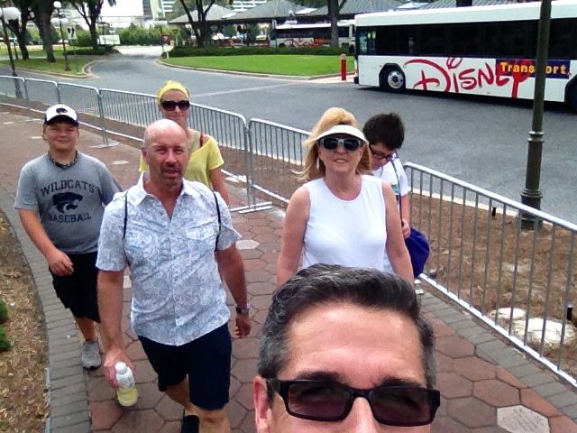 near the uptown bus depot of our hometown uptown bus depot