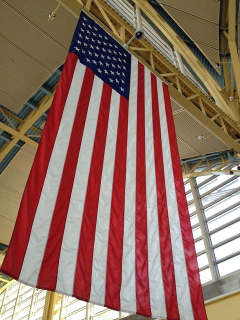Reagan National Airport main terminal flag