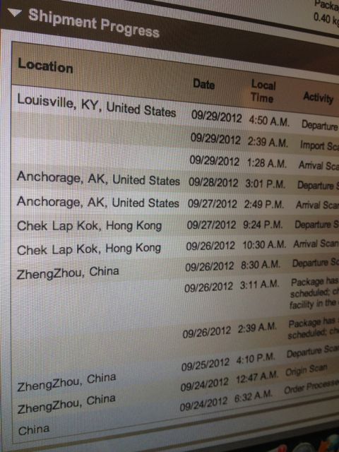 On a slow boat from China? On a slow boat from China?