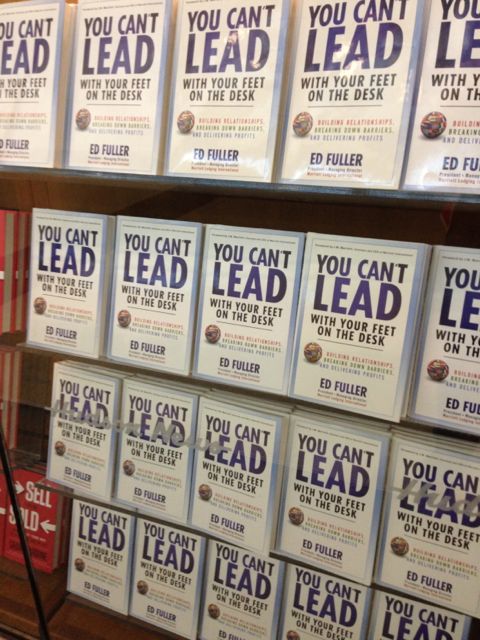 New Leadership book on display at Chicago Midway airport