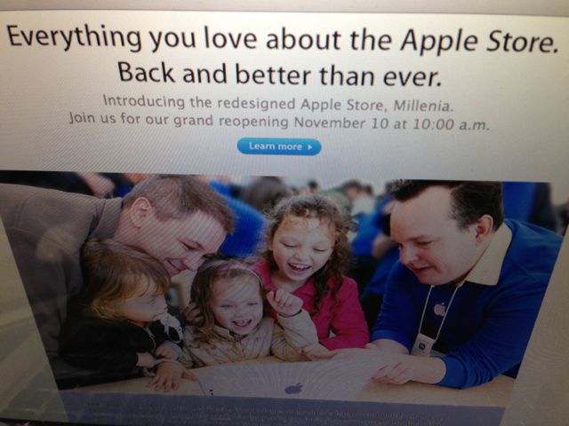 most customers are tourists so the staff really enjoys the regulars (yes, I'm a regular) Apple flagships