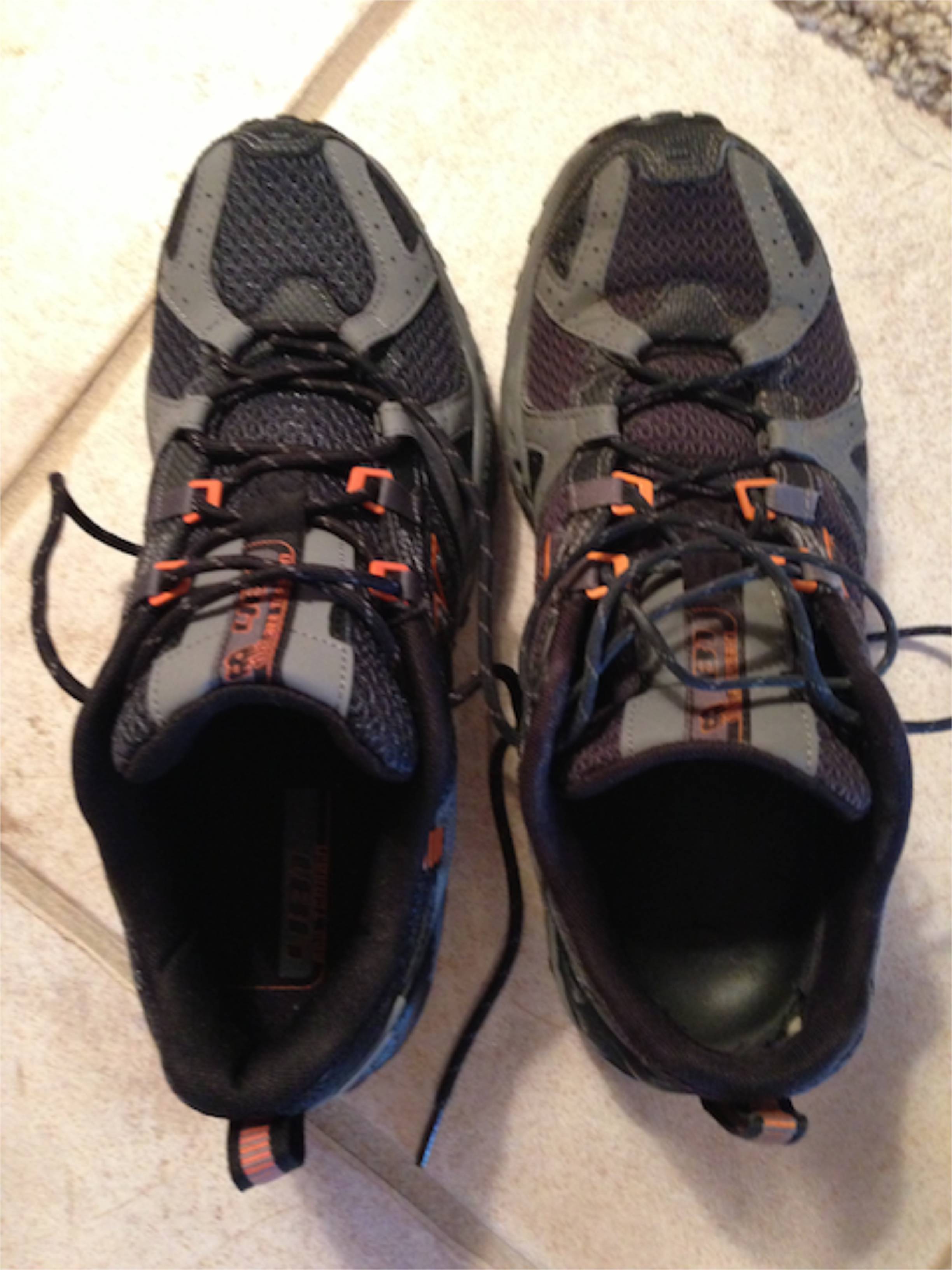brand new (left) and well-worn (right)... same shoe, different factors... small biz metaphor small biz metaphors