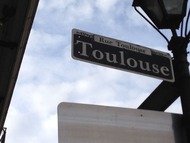 Toulouse Street New Orleans Toulouse Street sign in New Orleans