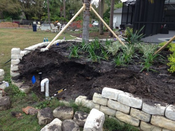 Florida homeowner landscape project