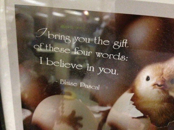 Uplifting thought on belief