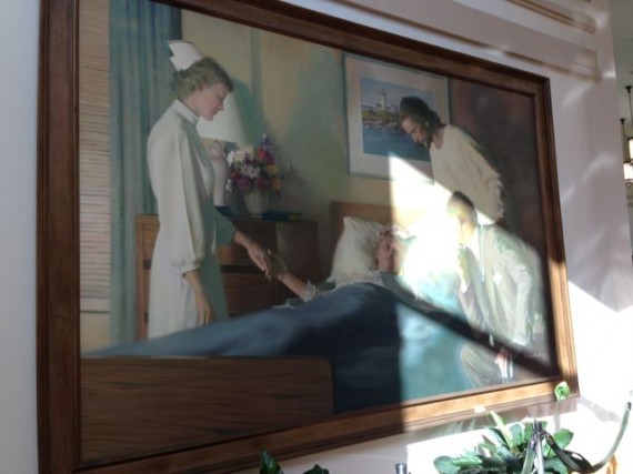 Hospital art featuring Jesus Christ