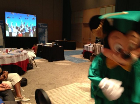 Mickey Mouse in Graduation Cap and Gown