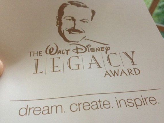 Walt Disney Legacy Award tagline
