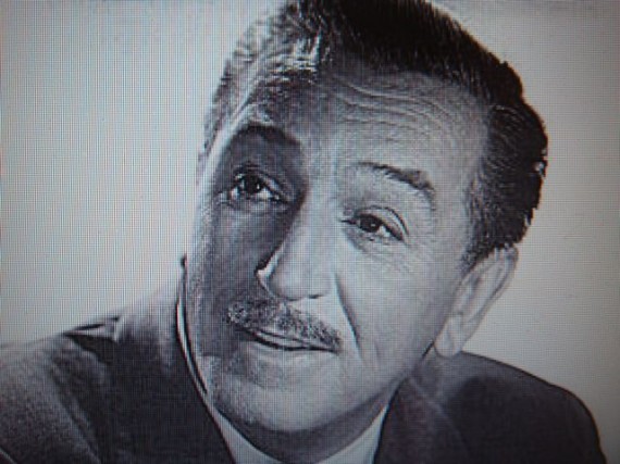 Walt Disney black and white portrait photo