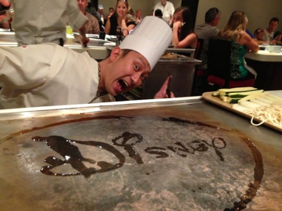 Teppan Edo Chef's table at Disney's Epcot