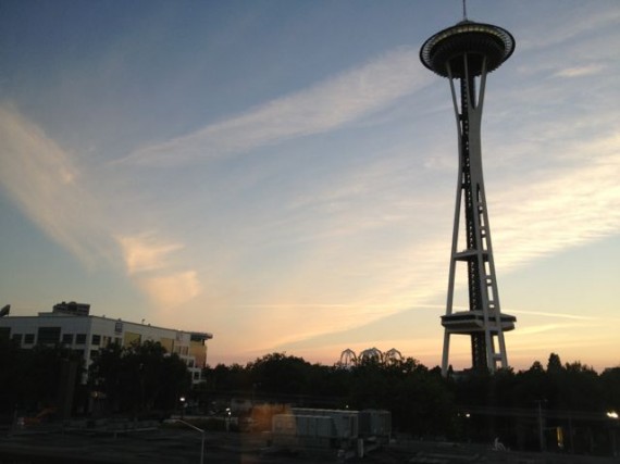 Spave Needle from Best Western Plus hotel on Taylor Ave