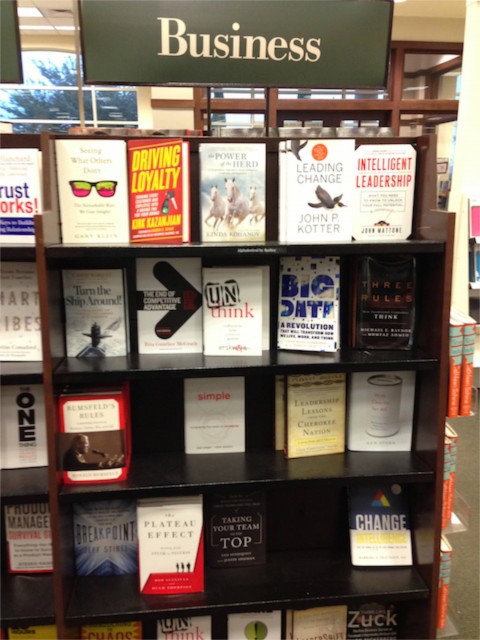 barnes and Noble Business books display