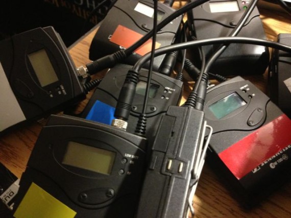 Pile of wireless lavalieres