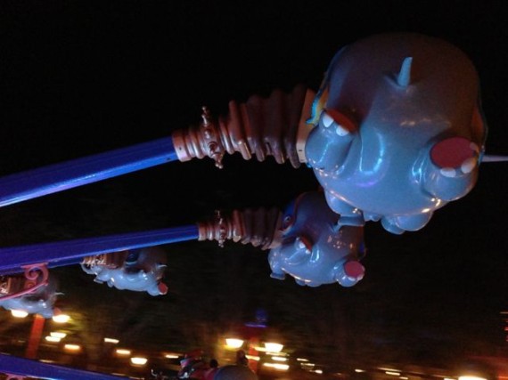 Dumbo ride at night