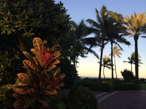 The Breakers at sunset in Palm Beach, Florida