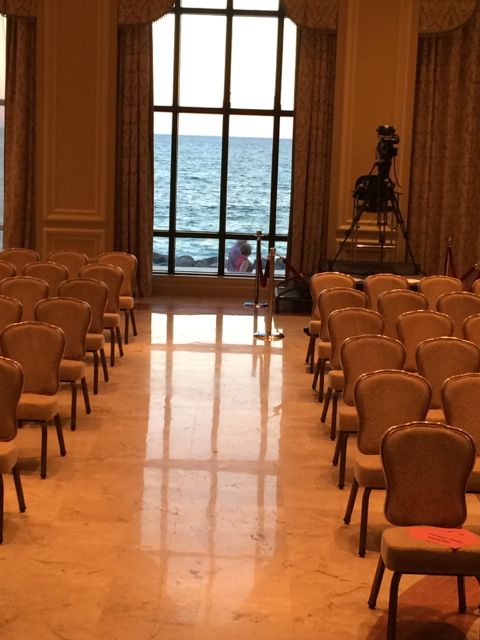 Ocean front meeting room at The Breakers