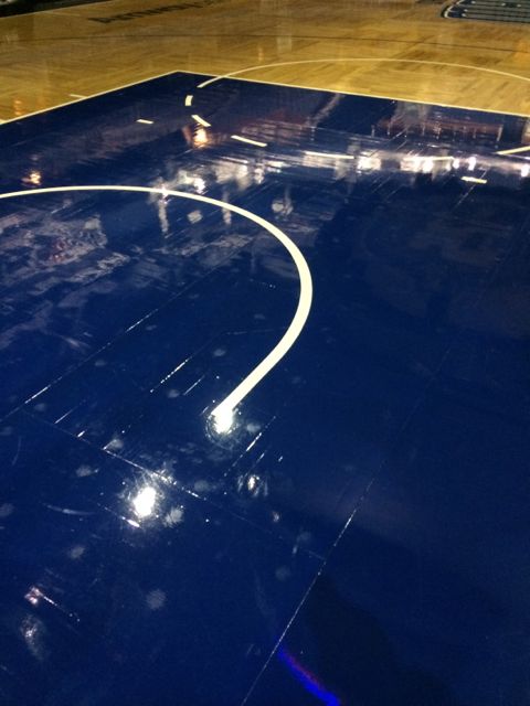 Amway Center basketball court closeup photo