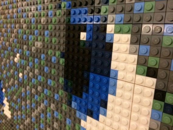 Dumbo scene created with Lego pieces