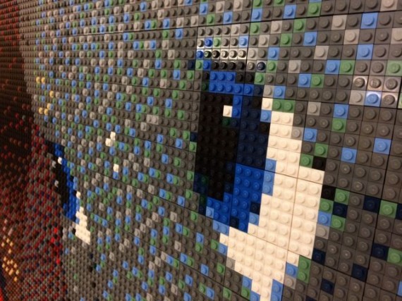 Dumbo scene created with Lego pieces