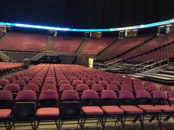 IZOD Center inside photo from the floor level