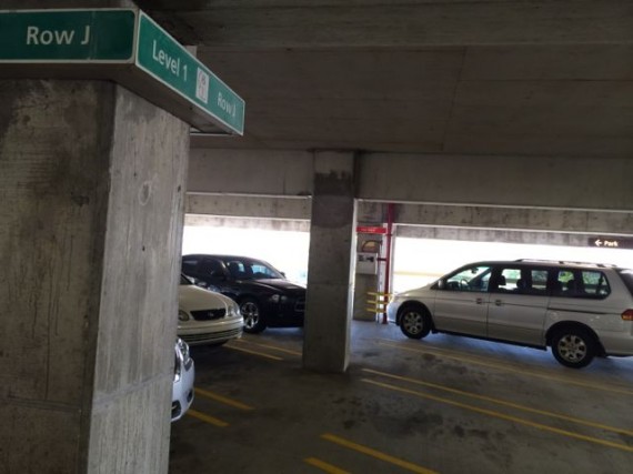 Parking garage signage
