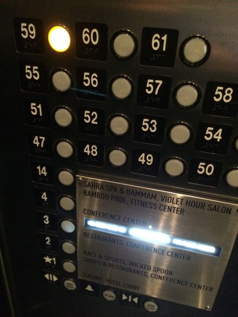 Las Vegas floor elevator chart