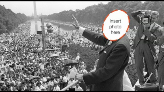 MLK photo at I have a dream speech