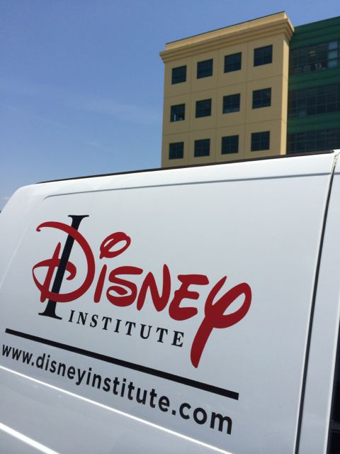 Work van in parking lot