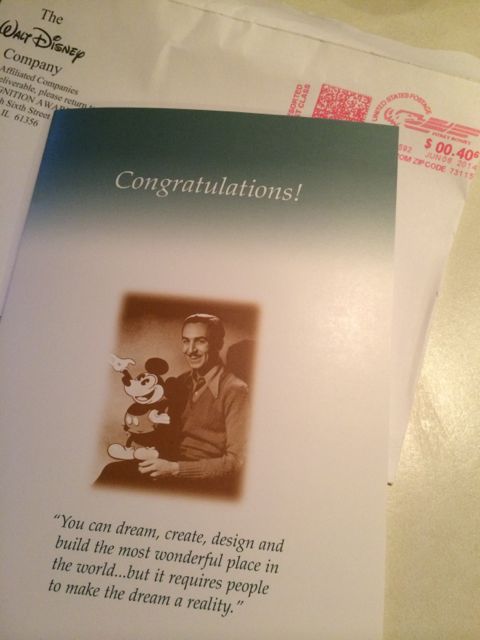 Disney letter