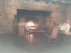 Lake McDonald Lodge fireplace