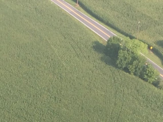 Two lane country road