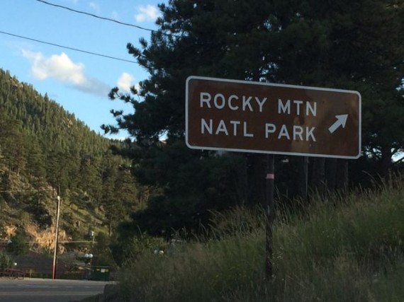 Rocky Mountain National Park sign