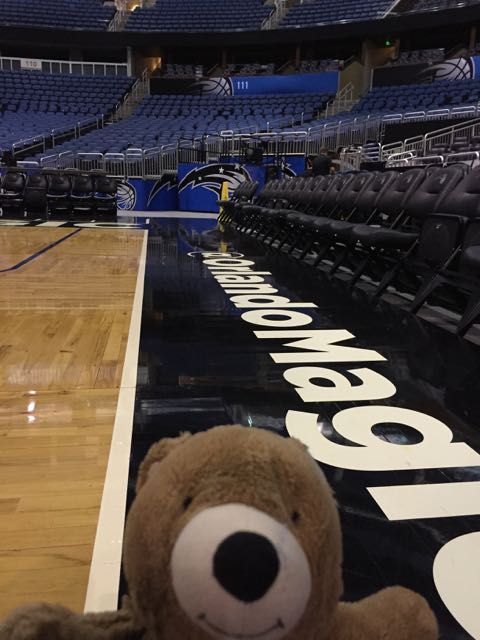 empty Amway Center court side
