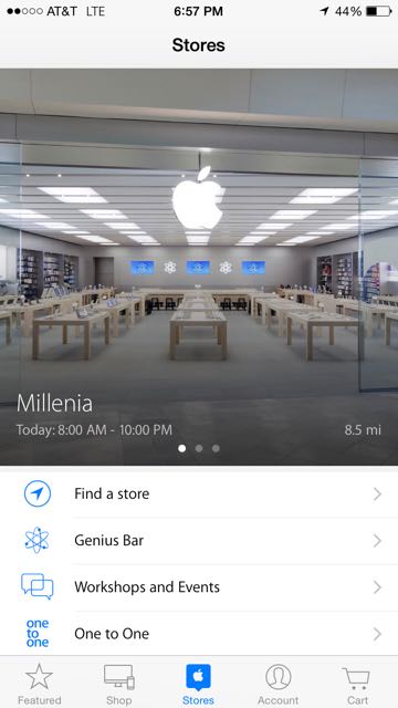 Apple Store Mall at Millenia Florida