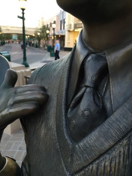 Walt Disney statue at Disney California Adventure