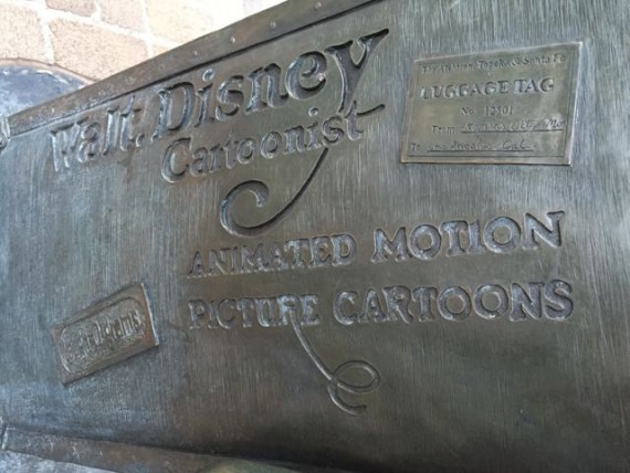 Walt Disney statue at Disney California Adventure