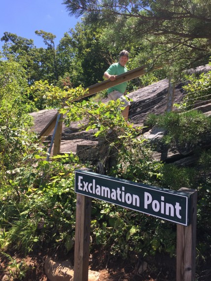Exclamation Point at Chimney Rock
