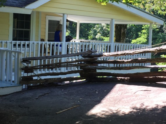 Chimney Rock river side house rental