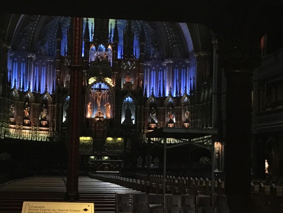 Montreal's Notre Dame Cathedral interior