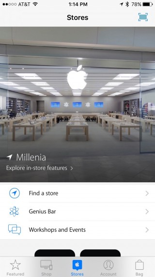 Apple Store App screen shot