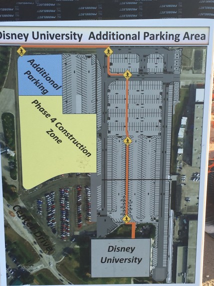 Disney University parking lot