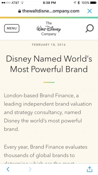 Most admired brand